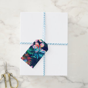 Dunkle Blume Geschenkanhänger