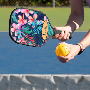 Dunkle Blume Personalisiert Pickleball Schläger