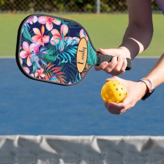 Dunkle Blume Personalisiert Pickleball Schläger