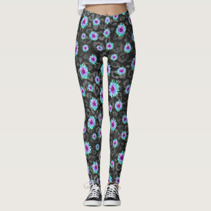 DUNKLE BLUMEN-LEGGINGS LEGGINGS