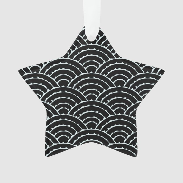 Dunkle Bögen Akrylverzierung Ornament (Vorderseite)