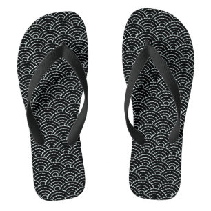 Dunkle Bögen Flip Flops