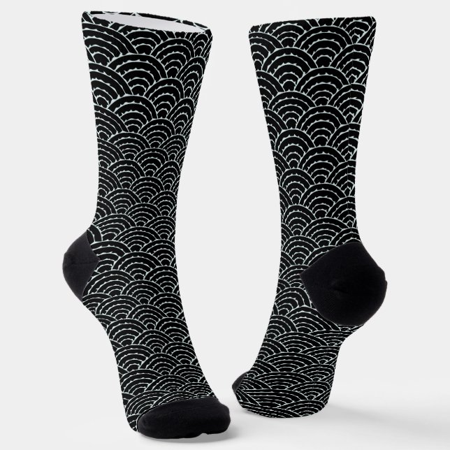Dunkle Bögen Socken (Gewinkelt)