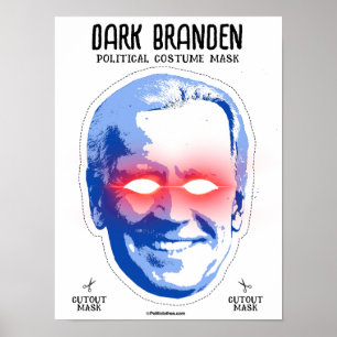 Dunkle Branden-Kostümmaske Poster