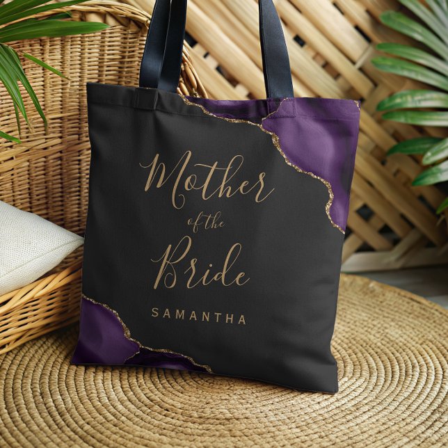 Dunkle Brautmutter-Tasche aus violettem Goldachat (Von Creator hochgeladen)