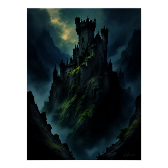 Dunkle Burg Poster (Vorderseite)