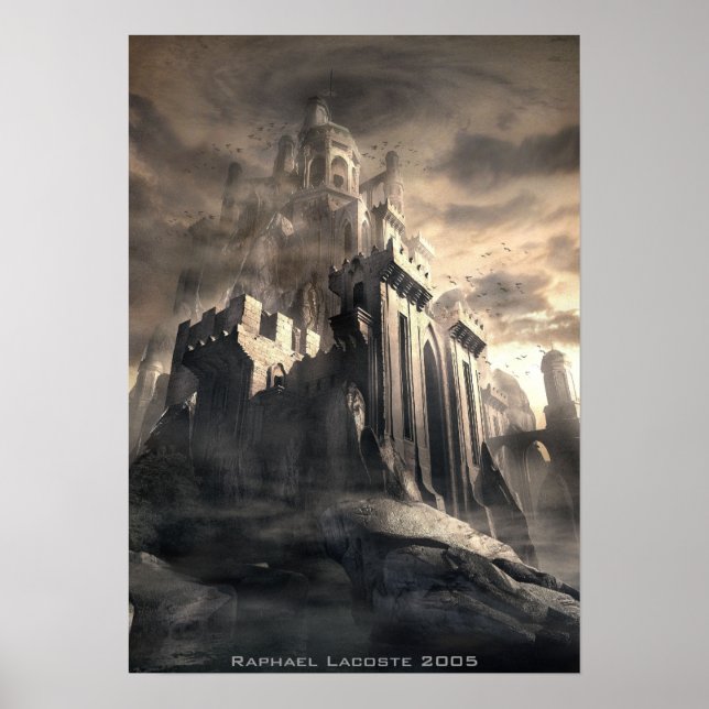 Dunkle Burg Poster (Vorne)