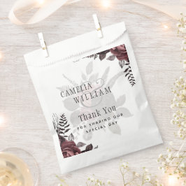 Dunkle Burgund Schwarze Rose Hochzeitsfest Winter Geschenktütchen