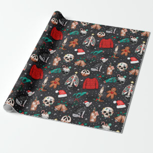 Dunkle Creepmas Goth Christmas Wrapping Paper Geschenkpapier