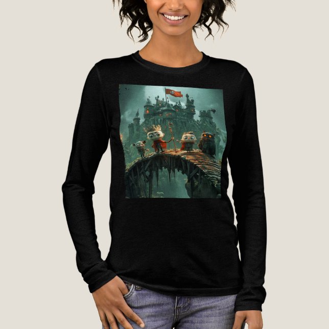 Dunkle Crew Tri-Blend Shirt (Vorderseite)