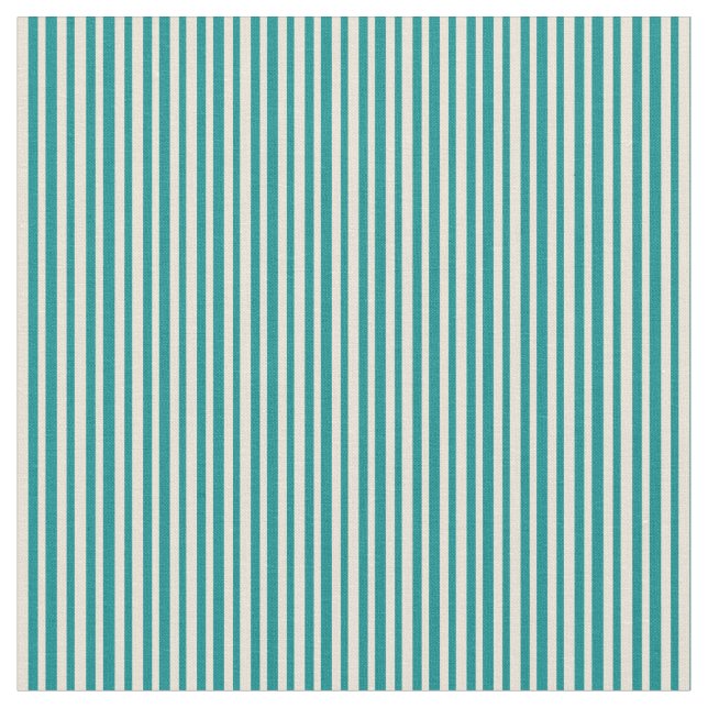 Dunkle Cyan- und Bisque-farbene Linien Stoff (Nahaufnahme)