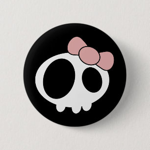 Dunkle Dame Button