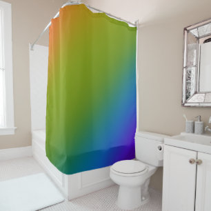 Dunkle Diagonal-Regenbogenfarben Duschvorhang