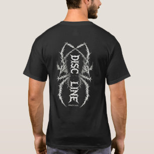 Dunkle Disziplin Spinne Athletisch Gothic Emblem T-Shirt