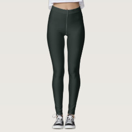 Dunkle Dschungelgrün-Farbe einfarbig Leggings