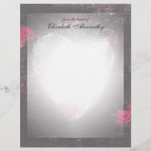 Dunkle Elegante Rose (Vorderseite)