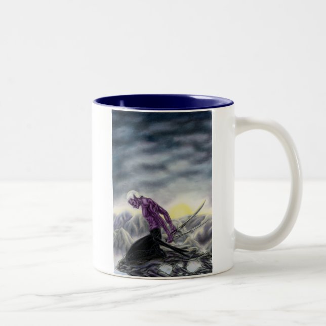 Dunkle Elf-Tasse Zweifarbige Tasse (Rechts)