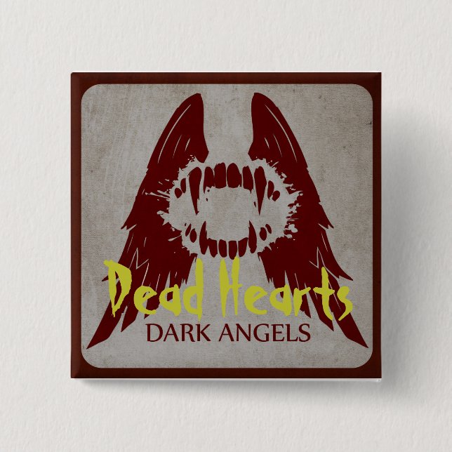 Dunkle Engel - tote Herz-Romane Button (Vorderseite)