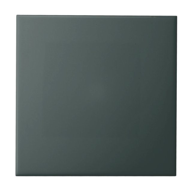 Dunkle Ente Ei Blue Solid Color Tile Fliese (Vorderseite)