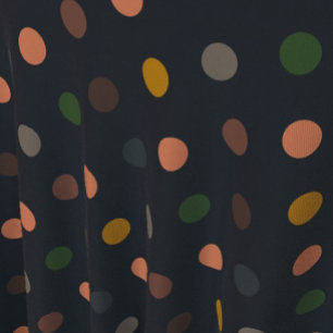 Dunkle Erde Ton Wald Polka Punkte Design Stoff