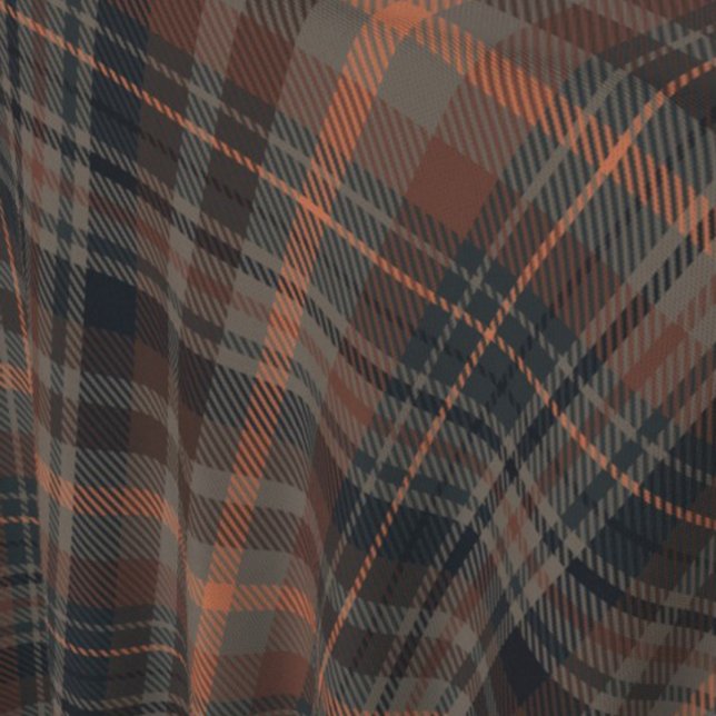 Dunkle Erde Wald Plaid Tartan   Stoff (Von Creator hochgeladen)