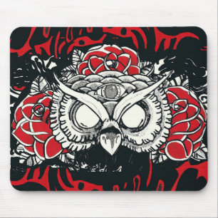 Dunkle Eule Mousepad
