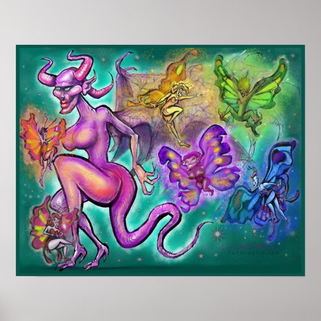Dunkle Fae und helle Fae Poster (Vorne)