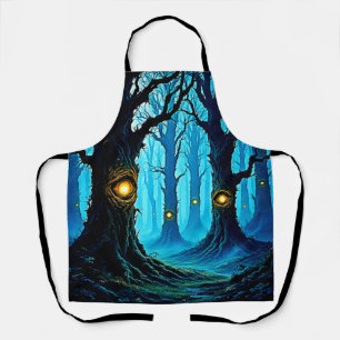 Dunkle Fantasy-Augenwald-Design Schürze