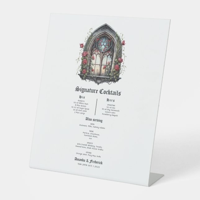 Dunkle Fantasy Castle Gotische Hochzeit Sockelschild (Vorderseite)