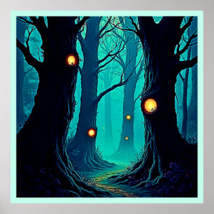 Dunkle Fantasy Forest Mystery Poster