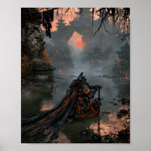 Dunkle Fantasy kniender Ritter