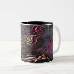 Dunkle Fantasy-Kunst Zweifarben-Kaffeetasse Zweifarbige Tasse
