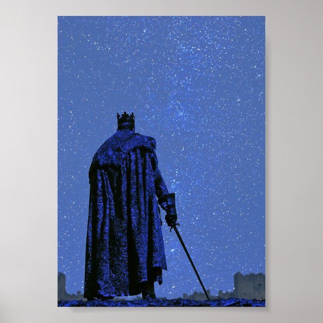Dunkle Fantasy Roter Umhang Ritter Poster  (Vorne)