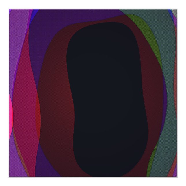Dunkle Farbe Abstrakt 716 Poster (Vorderseite)