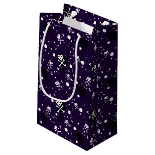 Dunkle FarbeEmo Muster mit Farbe Kleine Geschenktüte