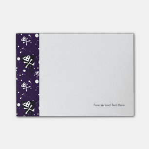 Dunkle FarbeEmo Muster mit Farbe Post-it Klebezettel