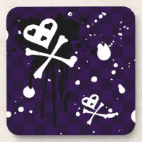 Dunkle FarbeEmo Muster mit Farbe