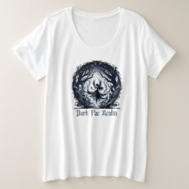 Dunkle Fee im Zauberwald Große Größe T-Shirt