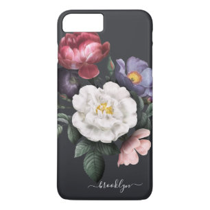Dunkle Floral auf Schwarz   Signatur Case-Mate iPhone Hülle