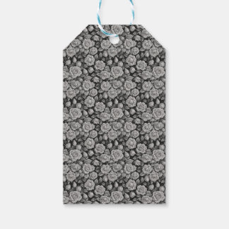 Dunkle Florale Schwarze Graue Rosen Ästhetik Geschenkanhänger