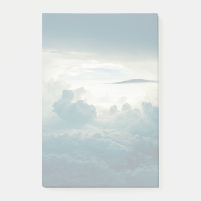 Dunkle Fluffy Wolkensicht Post-it Klebezettel (Vorderseite)