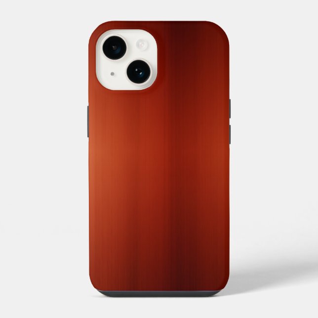 Dunkle gebürstete Mahagoni iPhone Hülle (Rückseite)