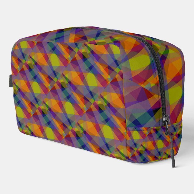 Dunkle Geometrie - Dopp-Kit Waschbeutel (Rechte Ecke)