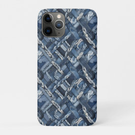 Dunkle gestörte Denim Patchwork und Braids Case-Mate iPhone Hülle