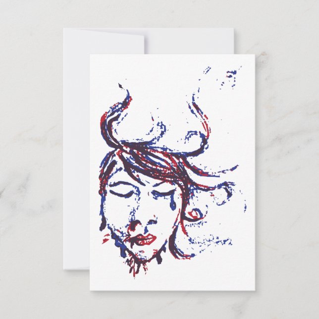 dunkle Gewässer Einladung (Vorderseite)