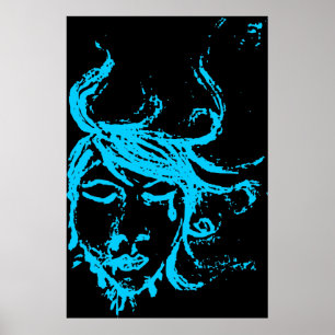 dunkle Gewässer Poster