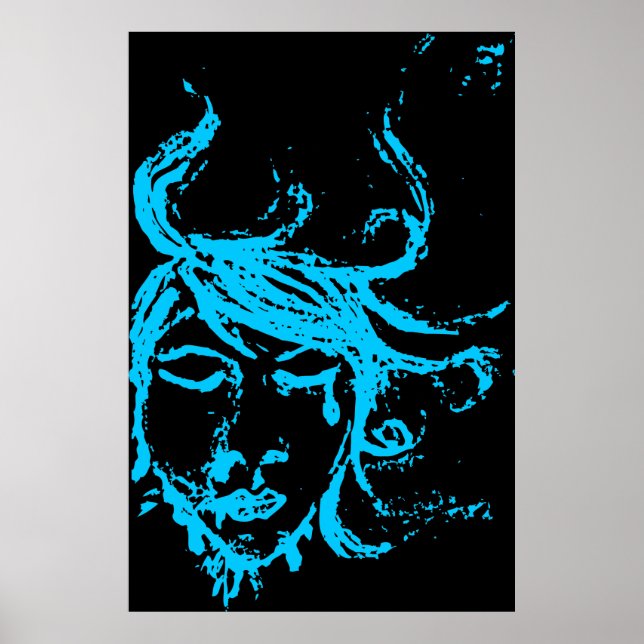 dunkle Gewässer Poster (Vorne)