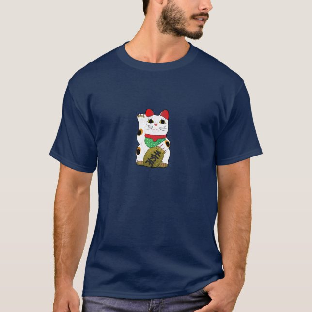 Dunkle glückliche Katze T-Shirt (Vorderseite)