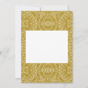 Dunkle goldene geometrische Sternrad-Abstraktkunst Einladung