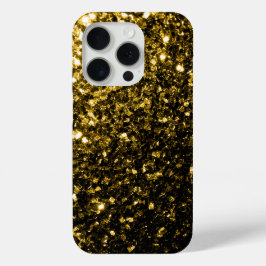 Dunkle goldene Imitate Glitzer Glitzern Case-Mate iPhone Hülle